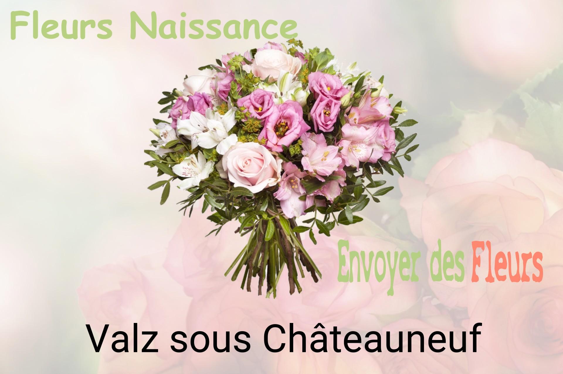 Bouquet de fleurs de naissance livré à Valz-sous-Châteauneuf